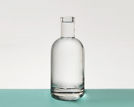 200ml yuvarlak şekil mantar bitirmek güzel Gin cam şişe