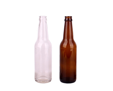 330ml kahverengi renkli yuvarlak bira şişeleri