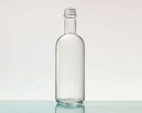500ml yuvarlak şekil yüksek çakmaktaşı Galss viski şişesi
