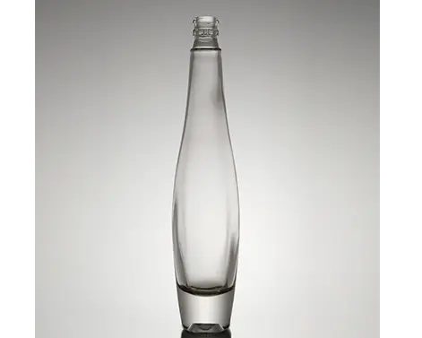 200ml yuvarlak şekil ekstra beyaz çakmaktaşı cam uzun boylu Guala üst cin şişesi