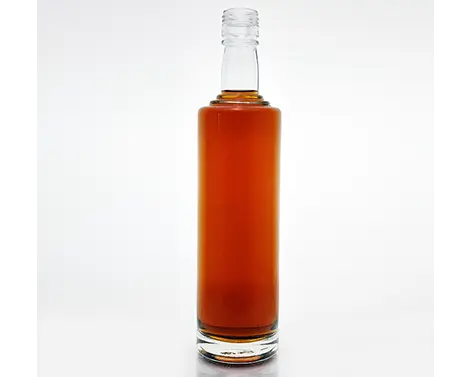 450ml yuvarlak Normal çakmaktaşı votka alkollü şişe