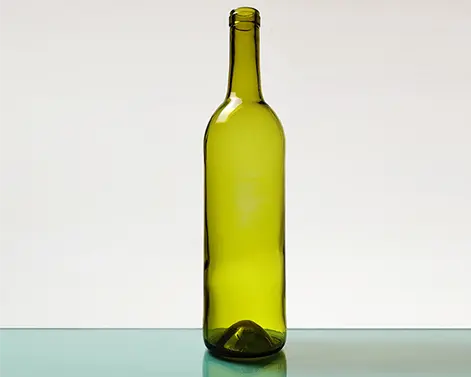 750ml yuvarlak çakmaktaşı Bordeaux şarap şişesi