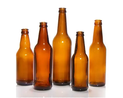 500ml yuvarlak kahverengi renkli bira şişesi