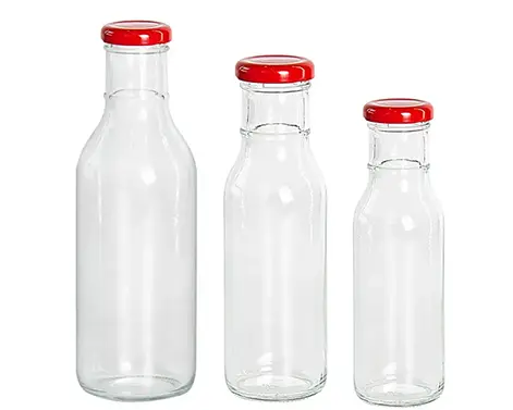 250ml silindir yuvarlak çakmaktaşı sıcak sos cam şişe