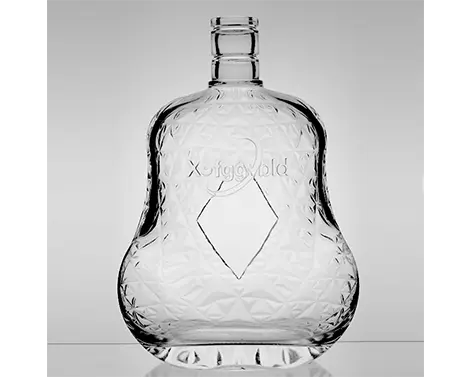 1.5L 1500ml benzersiz şekli moda tasarımı ekstra beyaz çakmaktaşı konyak şişesi