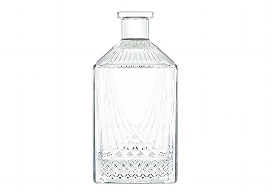 Ekstra beyaz çakmaktaşı kare 750ml cam votka rom Bourbon Tequila şişeleri