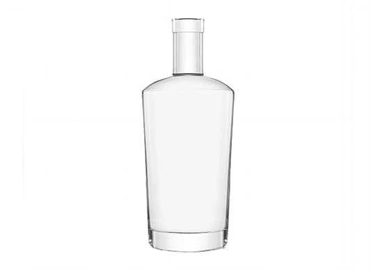 Cam ambalaj şeffaf şişeler 75cl alkol şişeleri kararlı taban
