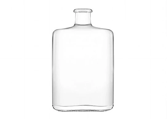 Alkol şişesi 70cl Oval şekil şişesi süper çakmaktaşı cam