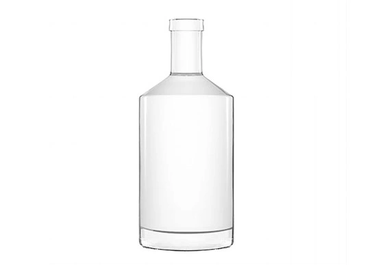 Sıcak satış 700ml cam şişe ağır taban yuvarlak şekil plaka bitirmek