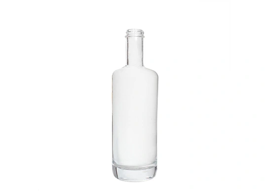 Vida üst şişeler 700ml yuvarlak ekstra çakmaktaşı cam likör ambalaj
