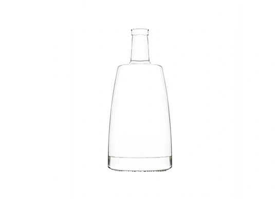 Tequila şişe 700ml boş ekstra çakmaktaşı cam düz Oval şekil