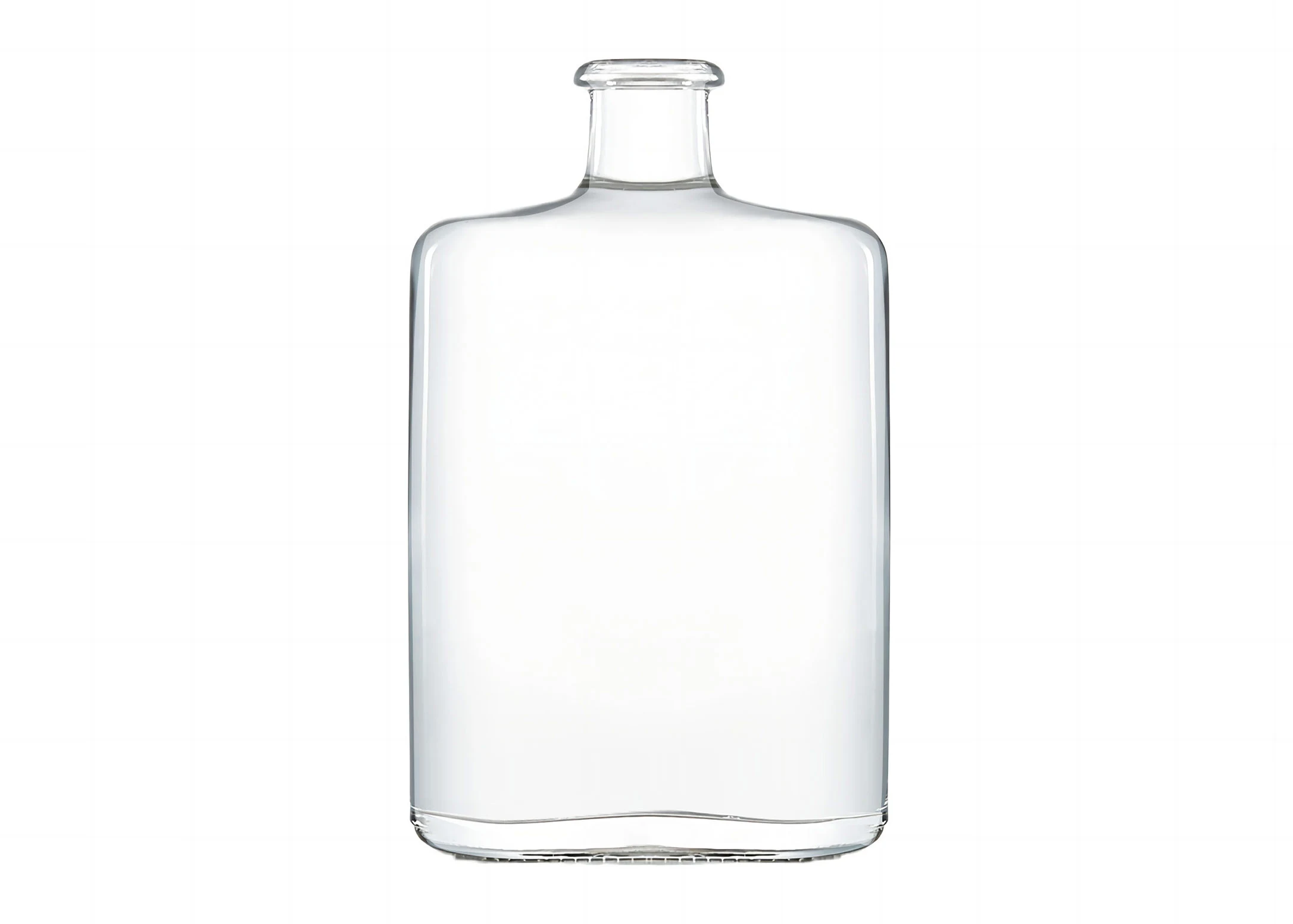 Gin ambalaj boş cam şişe 500ml boyutu Oval şekil