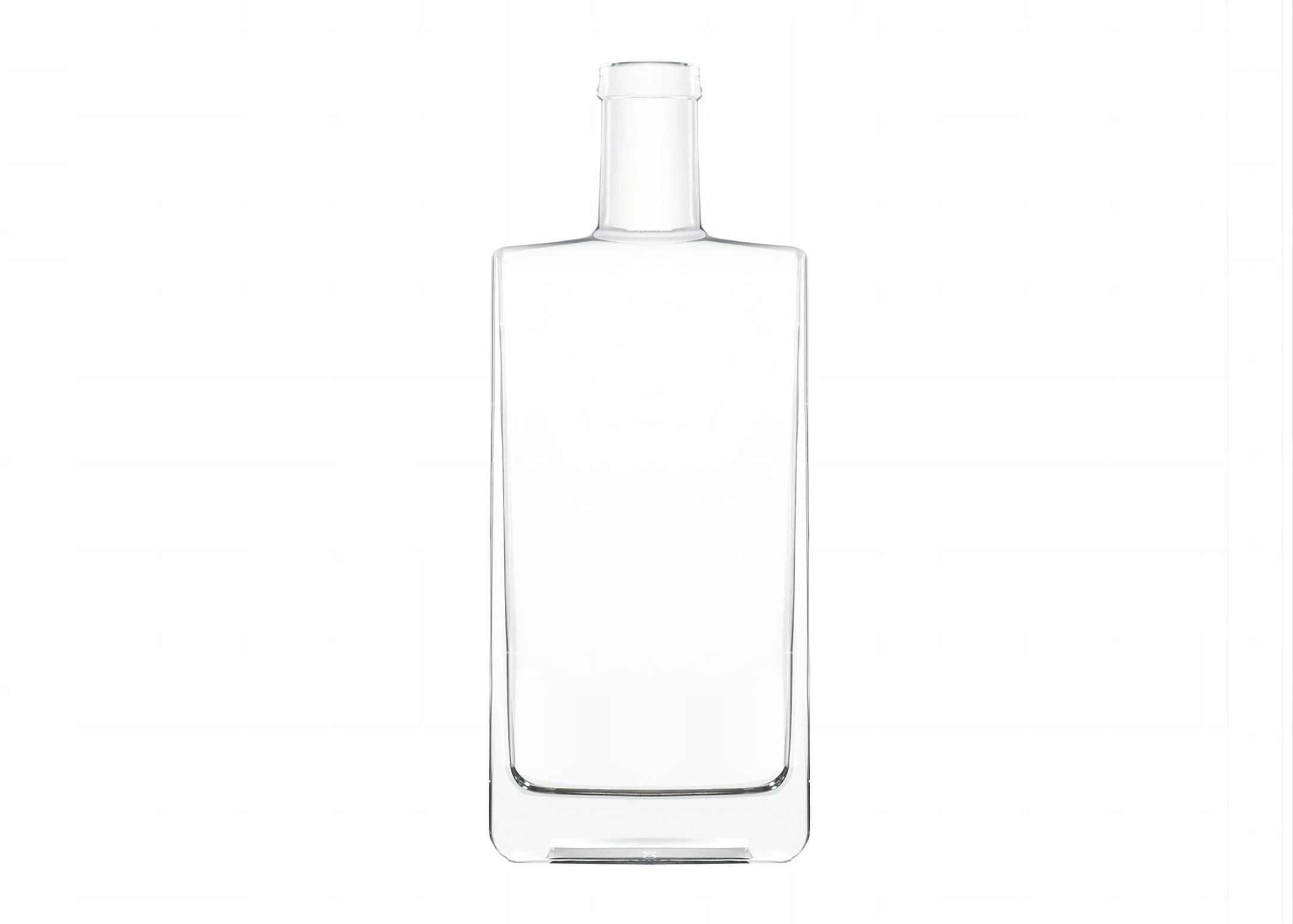 Dikdörtgen cam şişe 500ml ekstra çakmaktaşı cam t-mantar üst