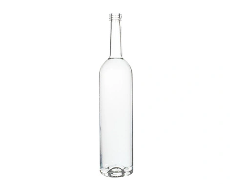 Ince taban ile RSG 1000ml uzun yuvarlak likör şişesi