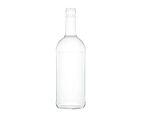 1000ml yuvarlak yüksek çakmaktaşı cam şişe ambalaj