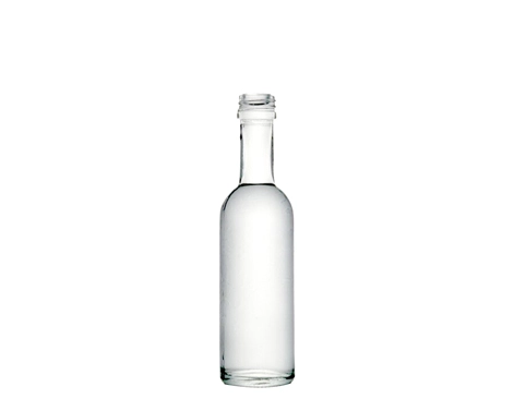Mini 50ml votka şişeleri toplu-yuvarlak Nordic tipi Normal çakmaktaşı cam şişe
